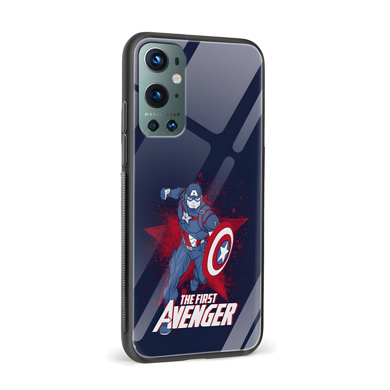 Captain America – First Avenger Printed Glass Back Phone Case