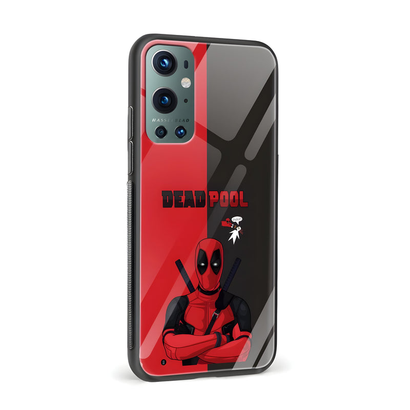 Deadpool Printed Glass Back Phone Case