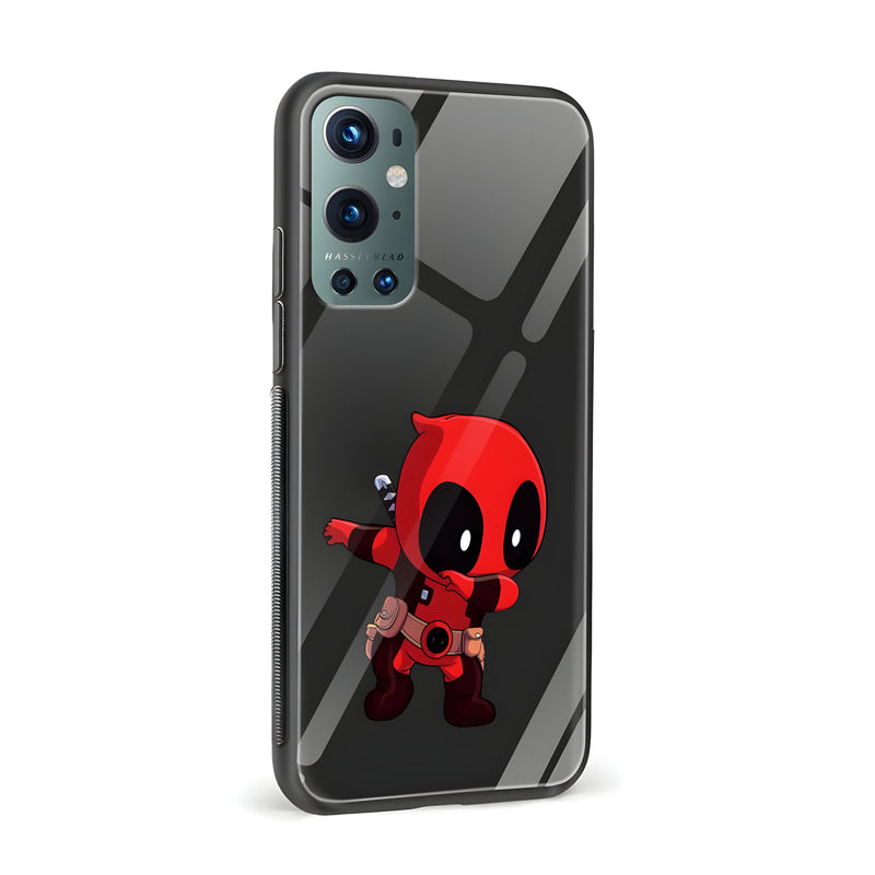 Deadpool Dab Printed Glass Back Phone Case