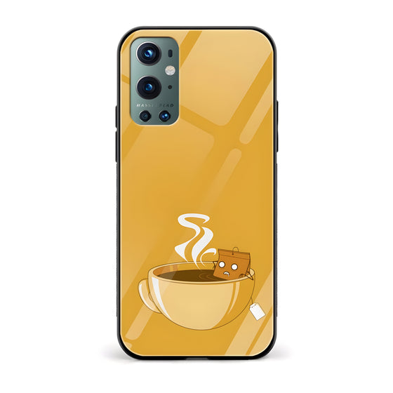 Coffee Printed Glass Back Phone Case