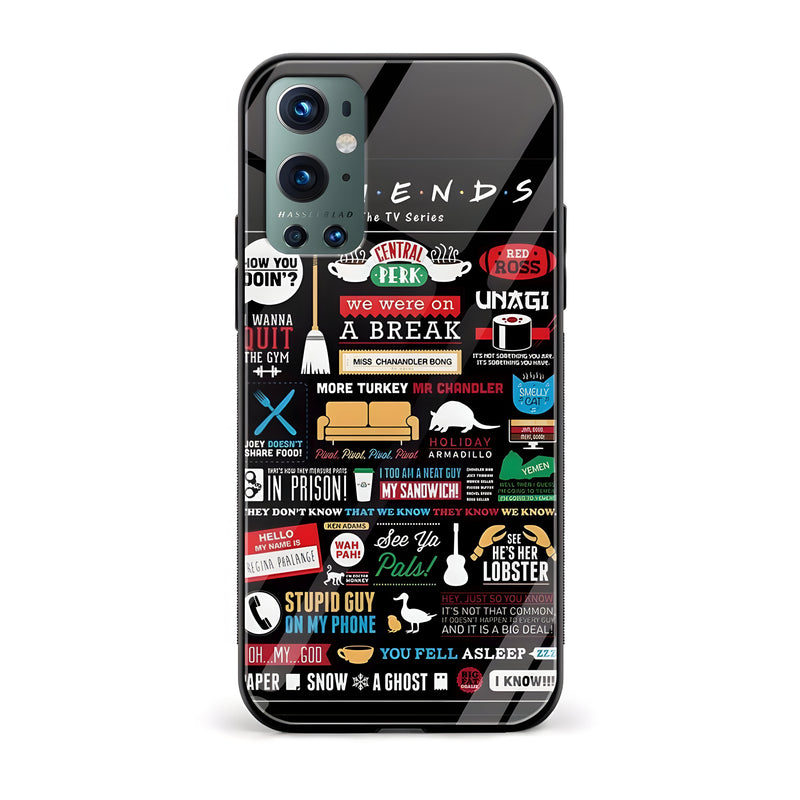 FRIENDS Printed Glass Back Phone Case