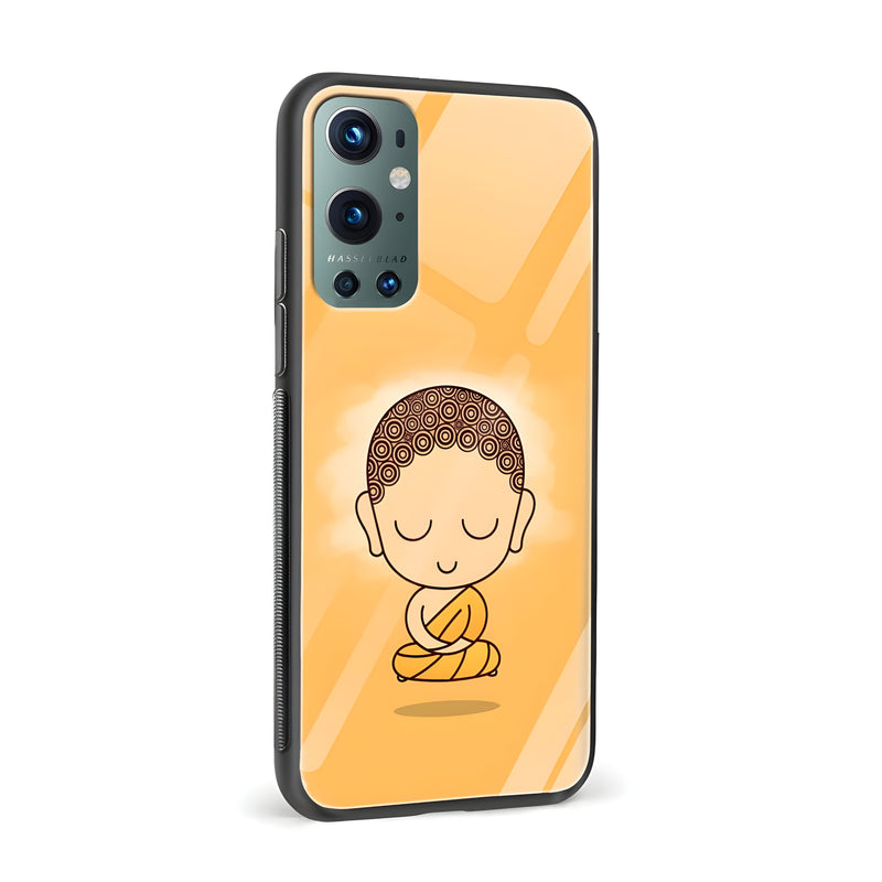 Gautam Buddha Printed Glass Back Phone Case