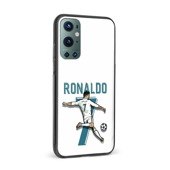 Football – Ronaldo Printed Glass Back Phone Case