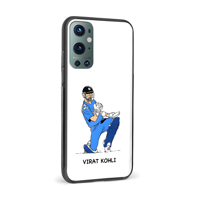 Cricket – Virat Kohli Printed Glass Back Phone Case