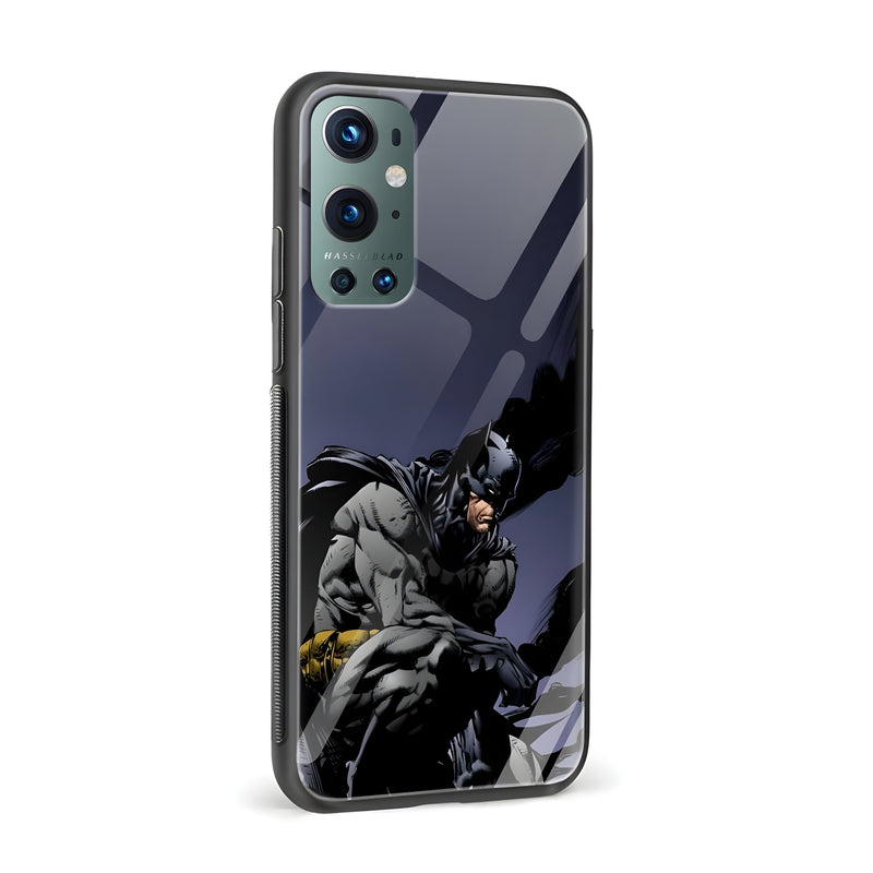 Batman Printed Glass Back Phone Case