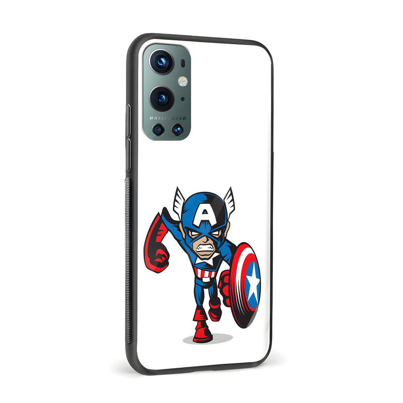 Captain America – Animated Print Glass Back Phone Case