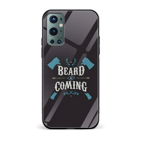 Beard Is Coming Printed Glass Back Phone Case