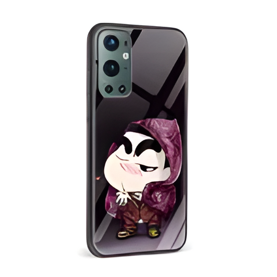 Click to enlarge Shinchan Printed Glass Back Phone Case