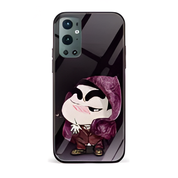 Click to enlarge Shinchan Printed Glass Back Phone Case