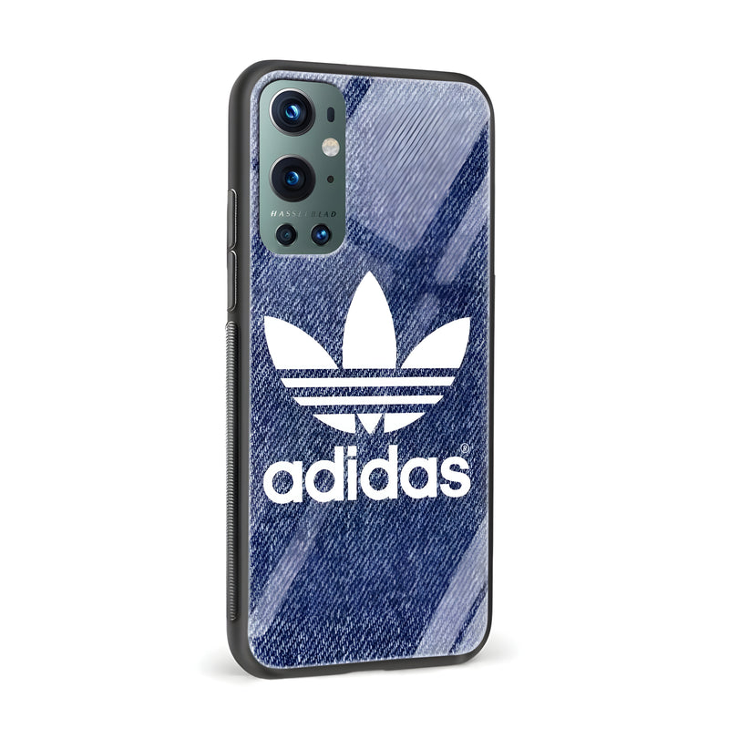 Denim Printed Glass Back Phone Case