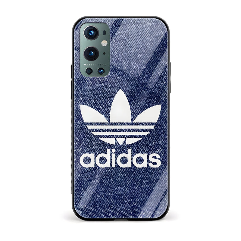 Denim Printed Glass Back Phone Case