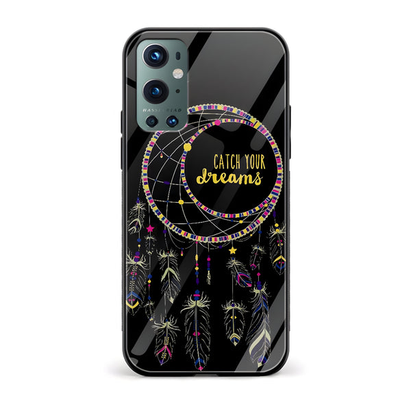 Catch Your Dreams Dreamcatcher Printed Glass Back Phone Case