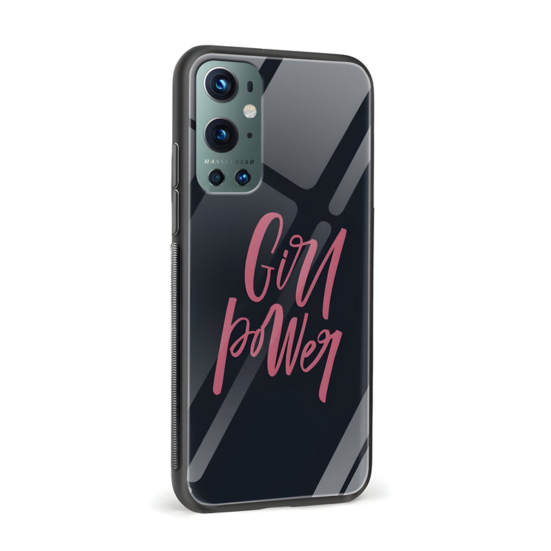 Girl Power Printed Glass Back Phone Case