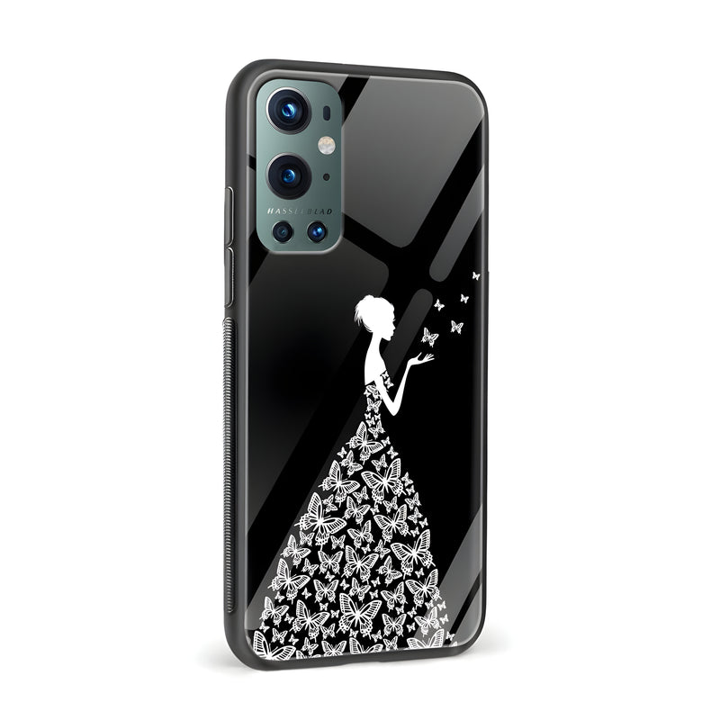 Feminine Printed Glass Back Phone Case