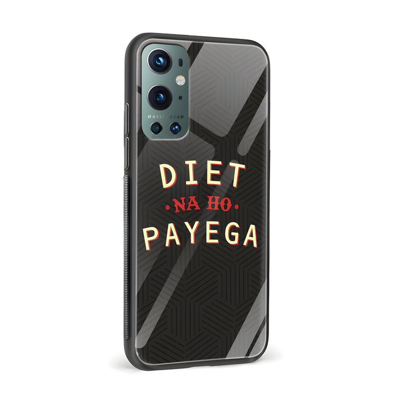 Diet Na Ho Payega Printed Glass Back Phone Case