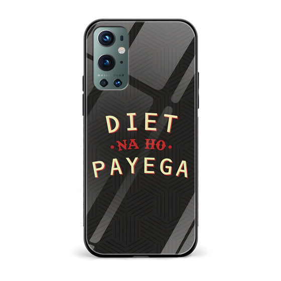 Diet Na Ho Payega Printed Glass Back Phone Case