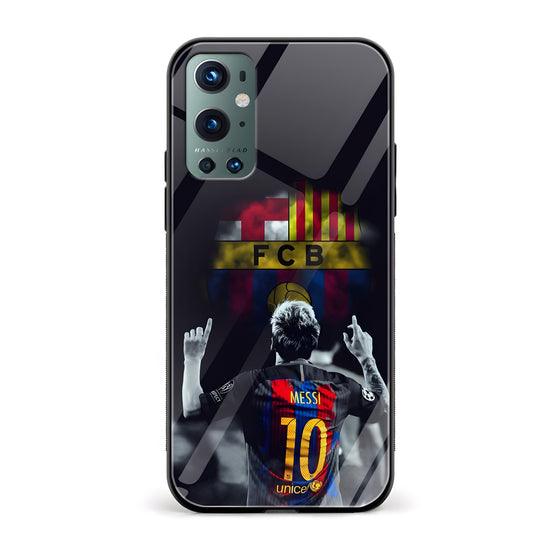 FCB – Messi Printed Glass Back Phone Case