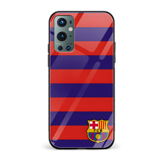 FCB Logo Printed Glass Back Phone Case