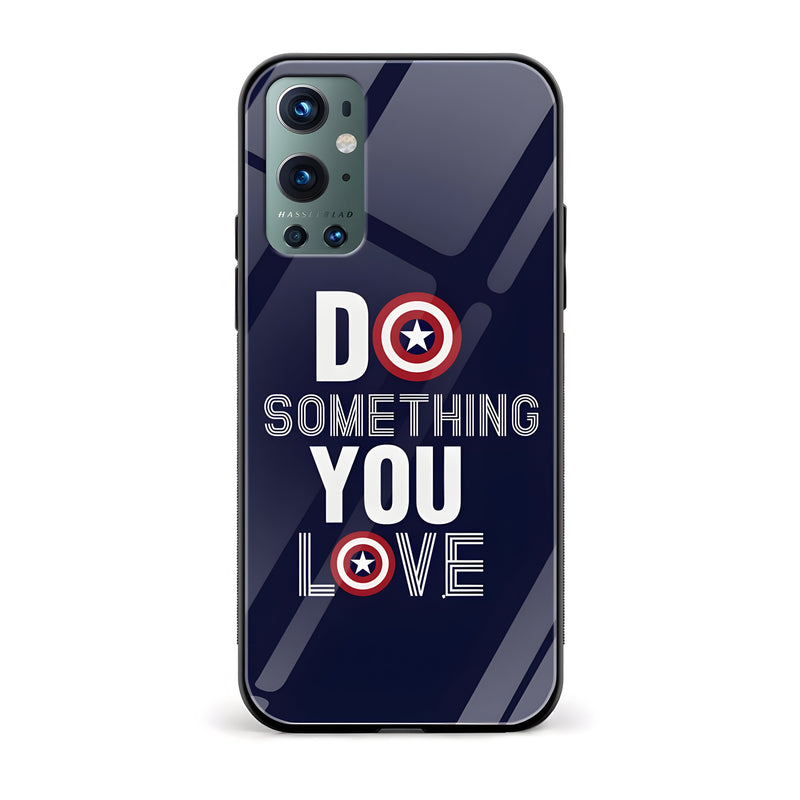 Do Something You Love Printed Glass Back Phone Case