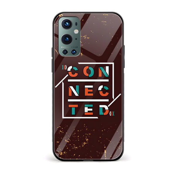 CONNECTED Printed Glass Back Phone Case