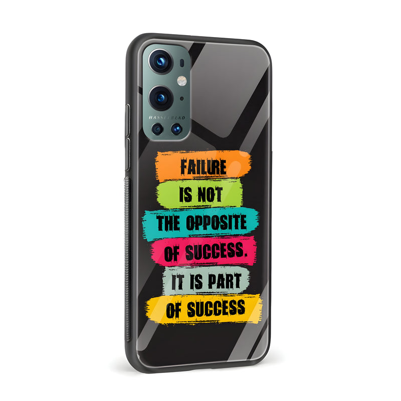 Failure Is Not The Opposite of Success Printed Glass Back Phone Case