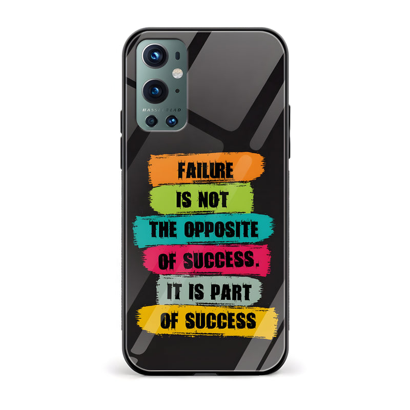 Failure Is Not The Opposite of Success Printed Glass Back Phone Case