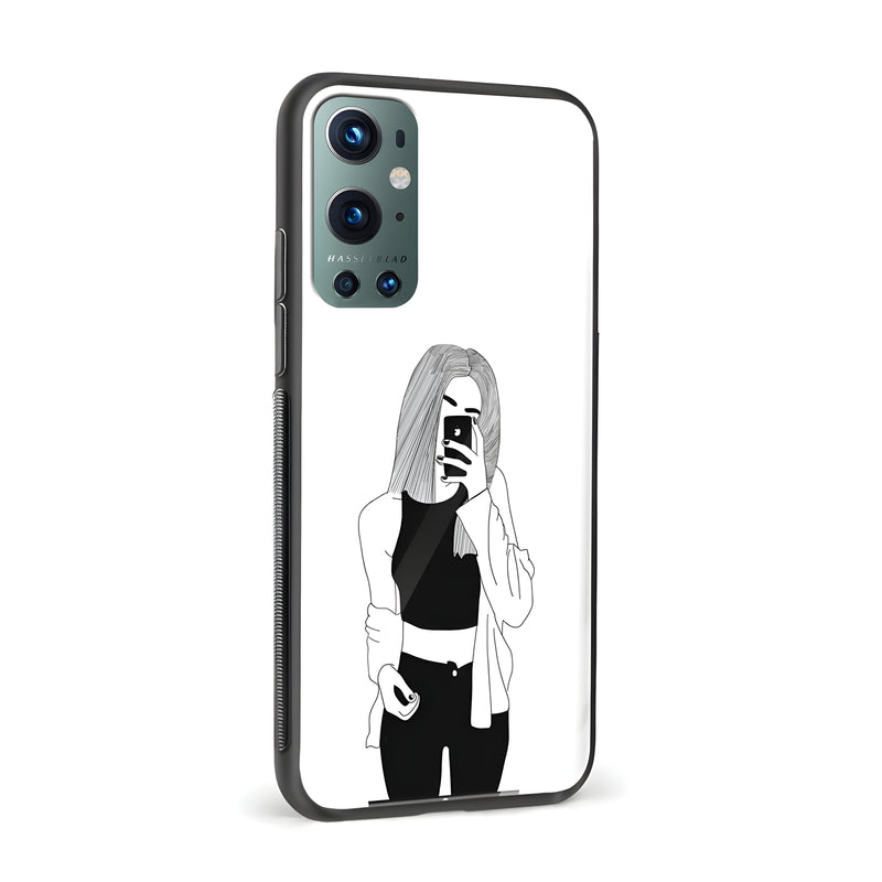 Girl With Attitude Glass Back Phone Case