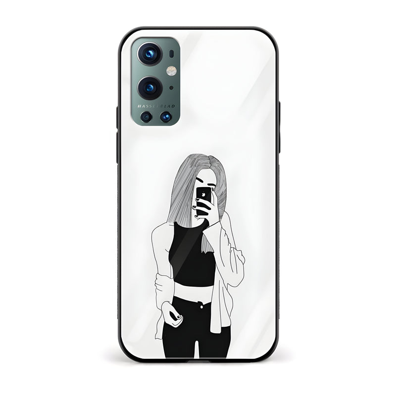 Girl With Attitude Glass Back Phone Case