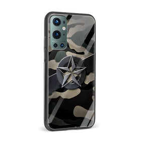 Captain America Camo Glass Back Phone Case