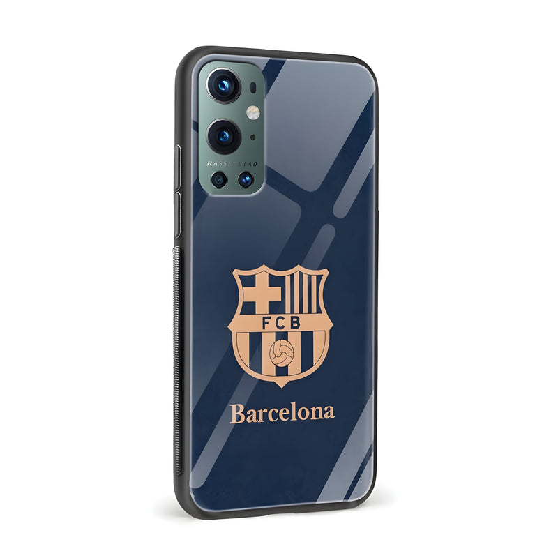 FCB Barcelona Logo Glass Back Phone Case