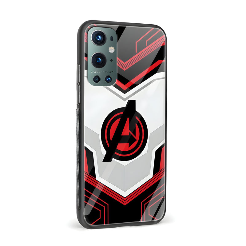 Avengers Logo Glass Back Phone Case