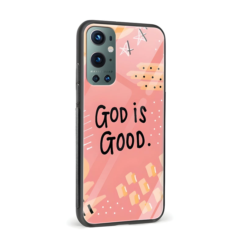 God Is Good Glass Back Phone Case