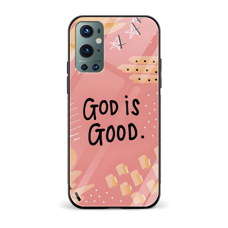 God Is Good Glass Back Phone Case