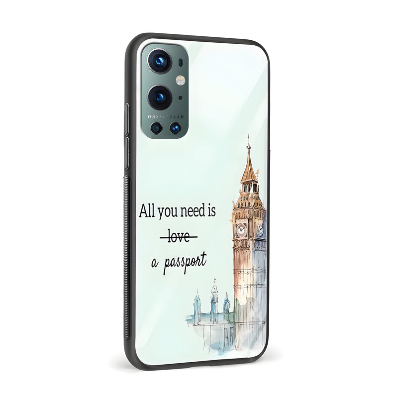 All you need is a Passport Glass Back Phone Case