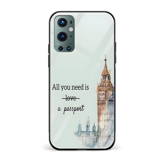 All you need is a Passport Glass Back Phone Case