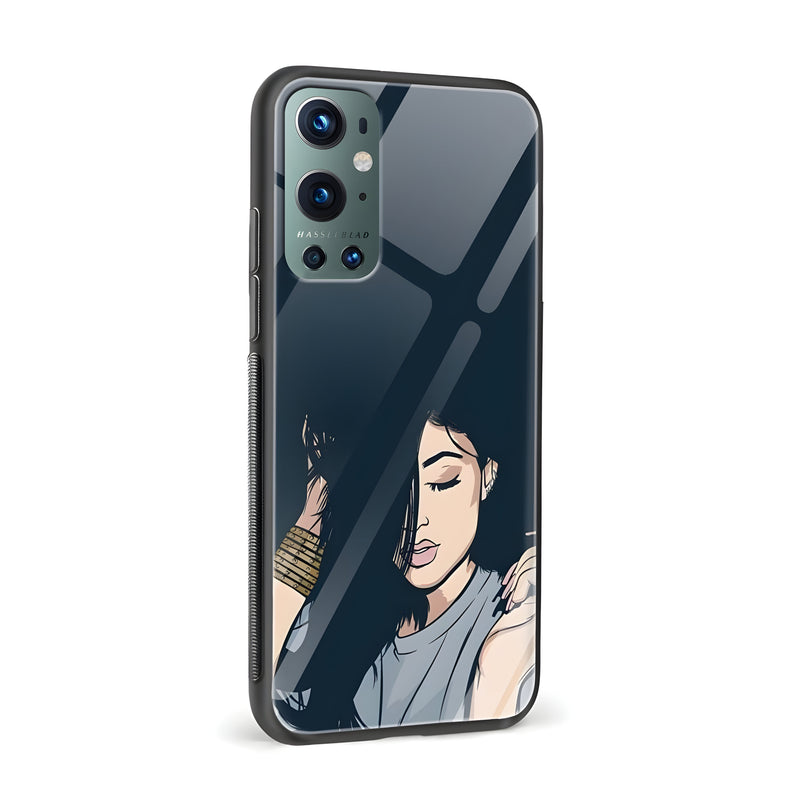 Girl With Attitude Glass Back Phone Case