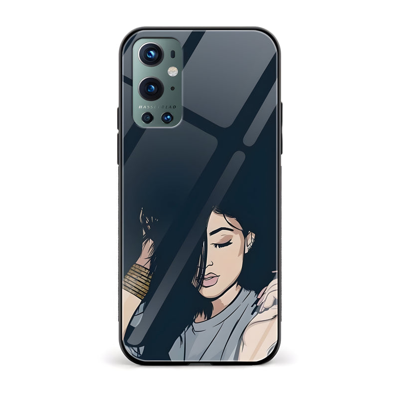 Girl With Attitude Glass Back Phone Case