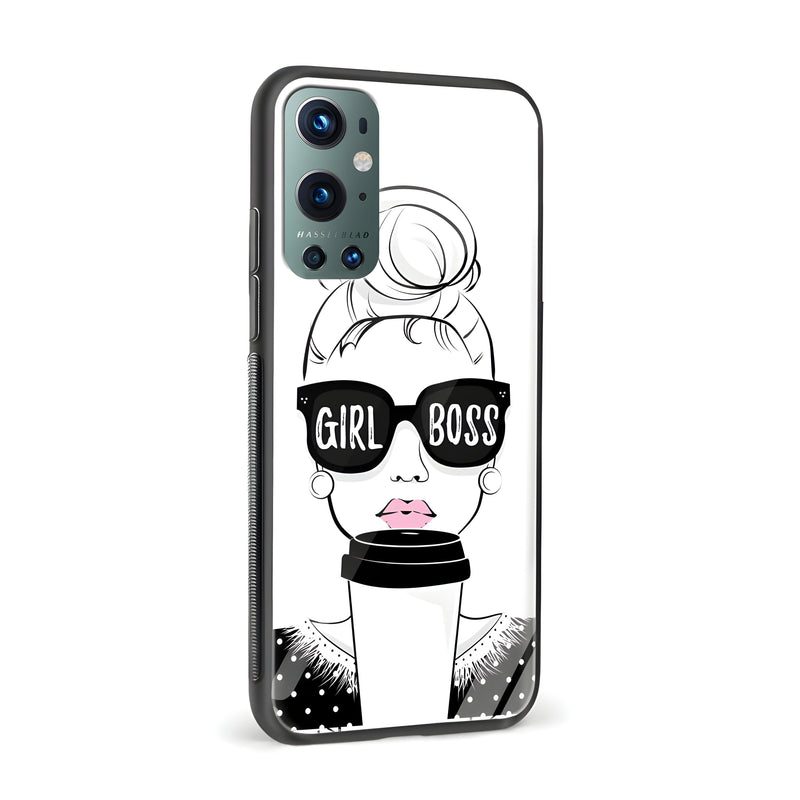 GirlBoss Lady Glass Back Phone Case