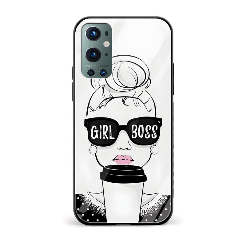 GirlBoss Lady Glass Back Phone Case