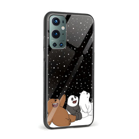 Bare Bears Glass Back Phone Case