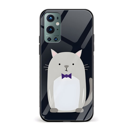 Cat With A Bow Glass Back Phone Case