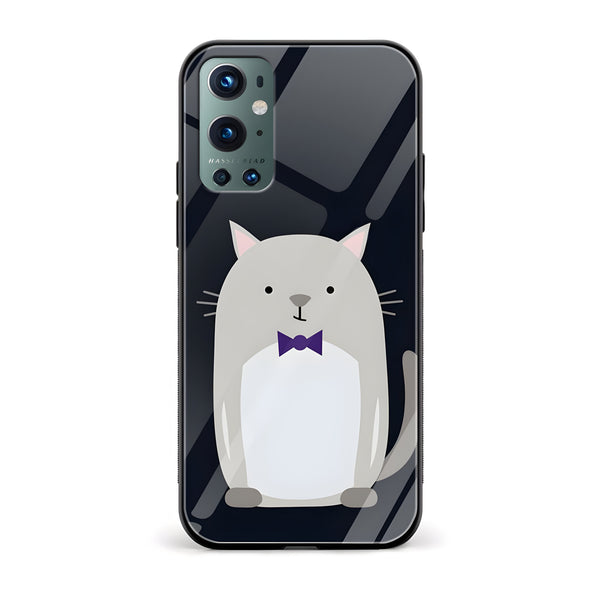 Cat With A Bow Glass Back Phone Case