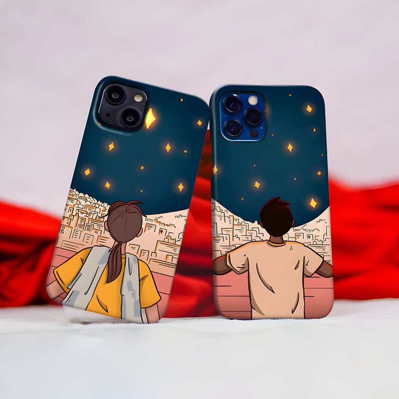 Golden Star Gazing Couple Case