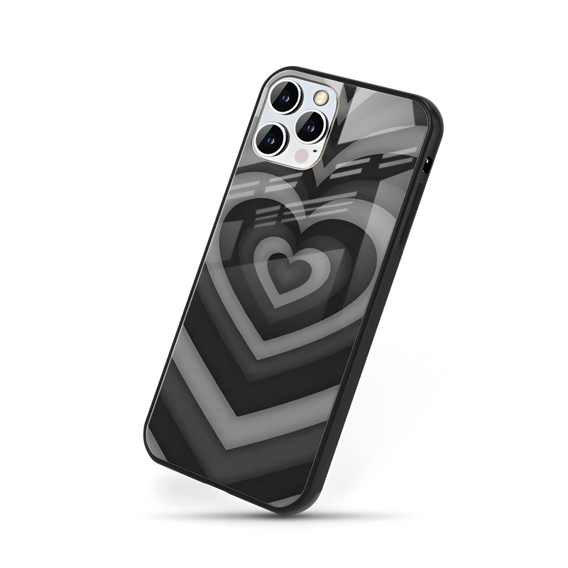 Black Heart Premium Glass Case