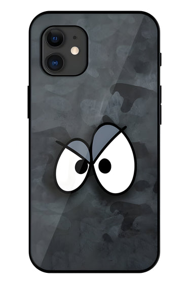 Big Eyes Nightmode Printed Glass Back Phone Case