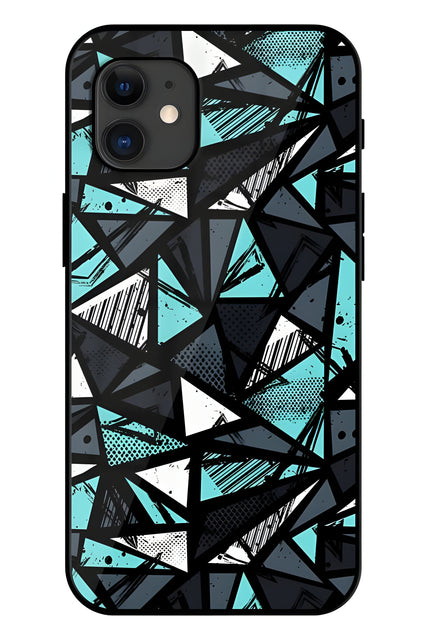 Abstarct Seamless Printed Glass Back Phone Case