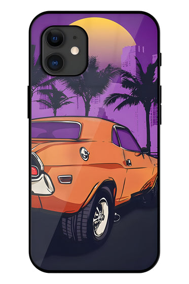 Automotive Paint Art Printed Glass Back Phone Case