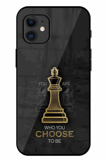 You Are Who Choose To Be Printed Glass Back Phone Case