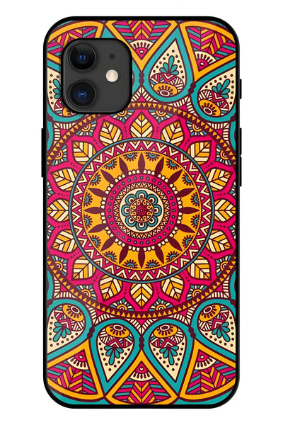 Manadala Joy Printed Glass Back Phone Case