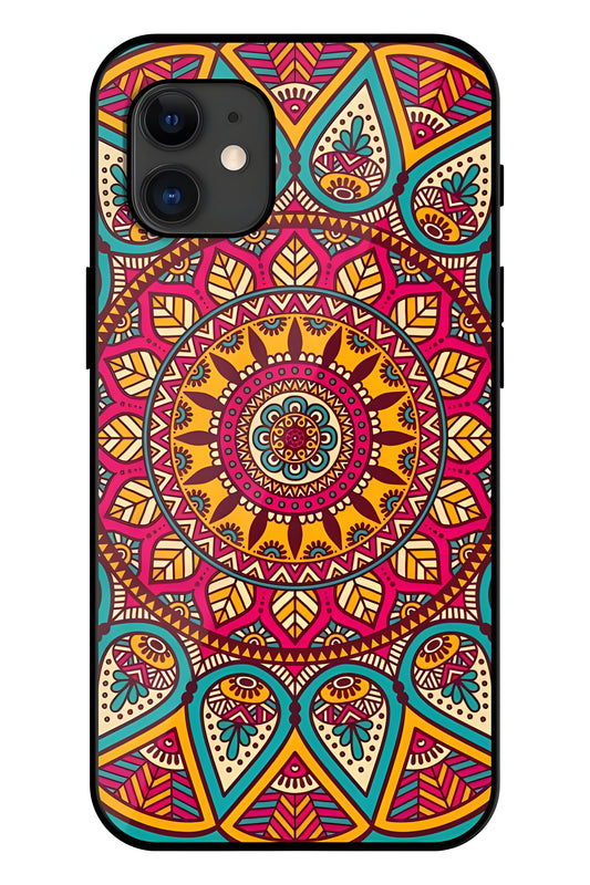 Manadala Joy Printed Glass Back Phone Case